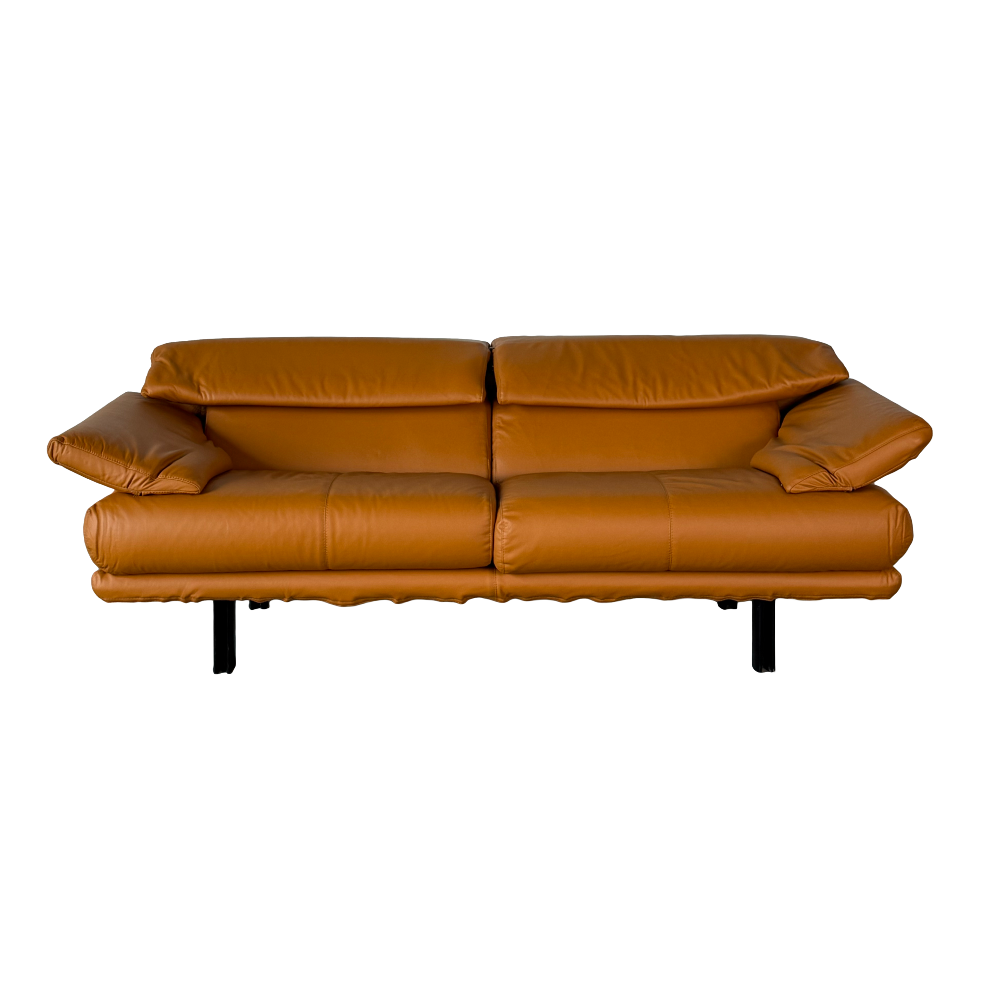 ALANDA caramel leather sofa