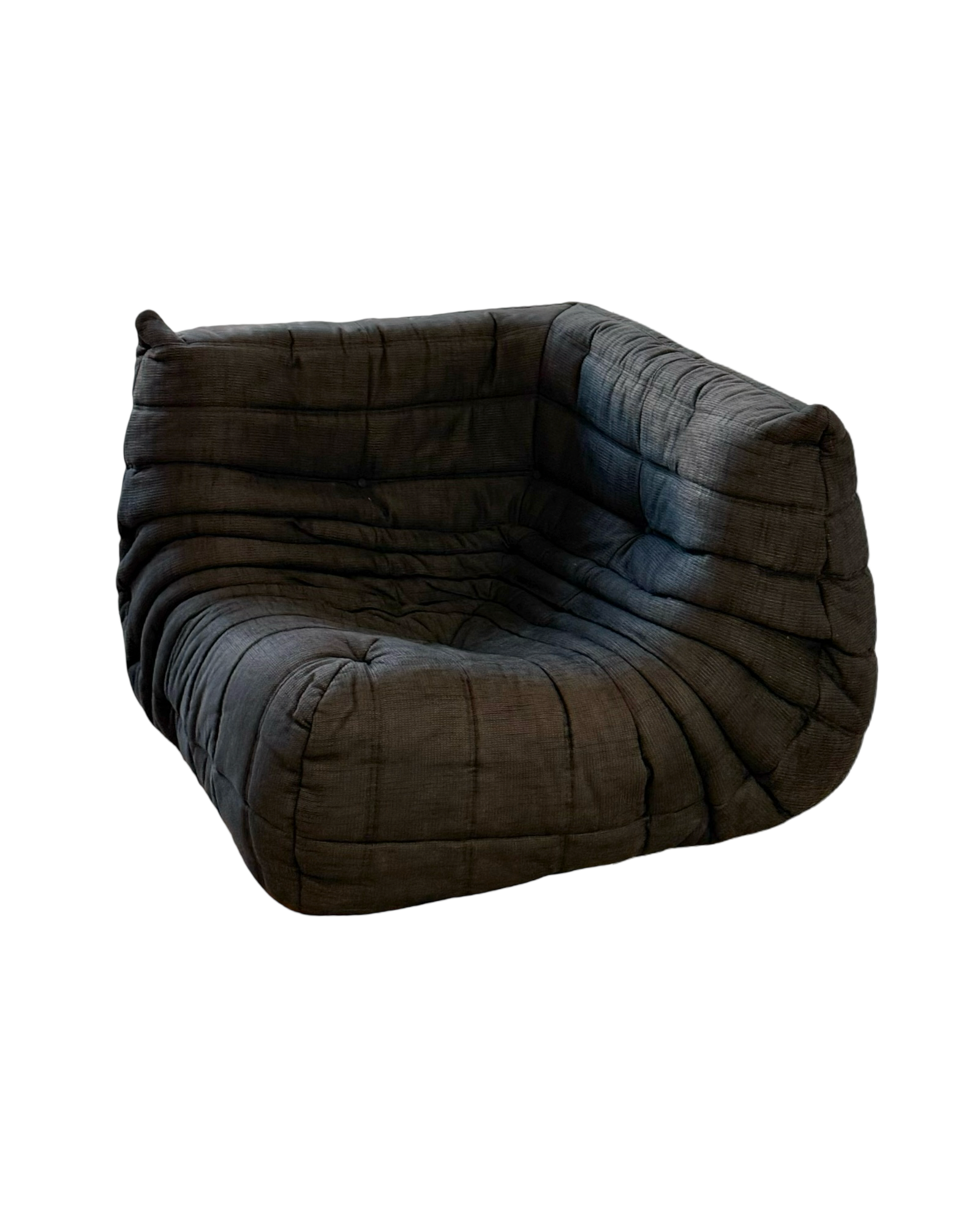 TOGO Ligne Roset gray chenille corner sofa