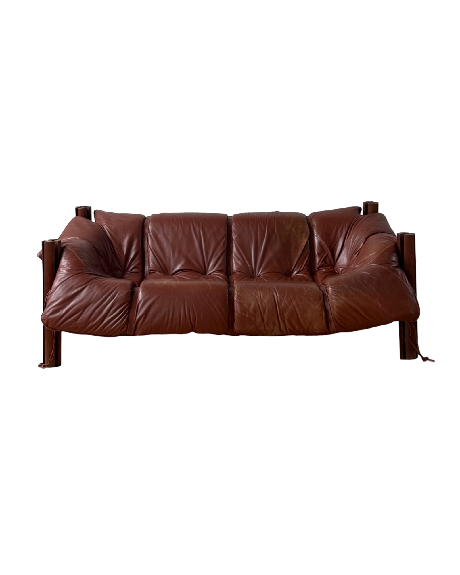 MP-211 brown 3-seater sofa