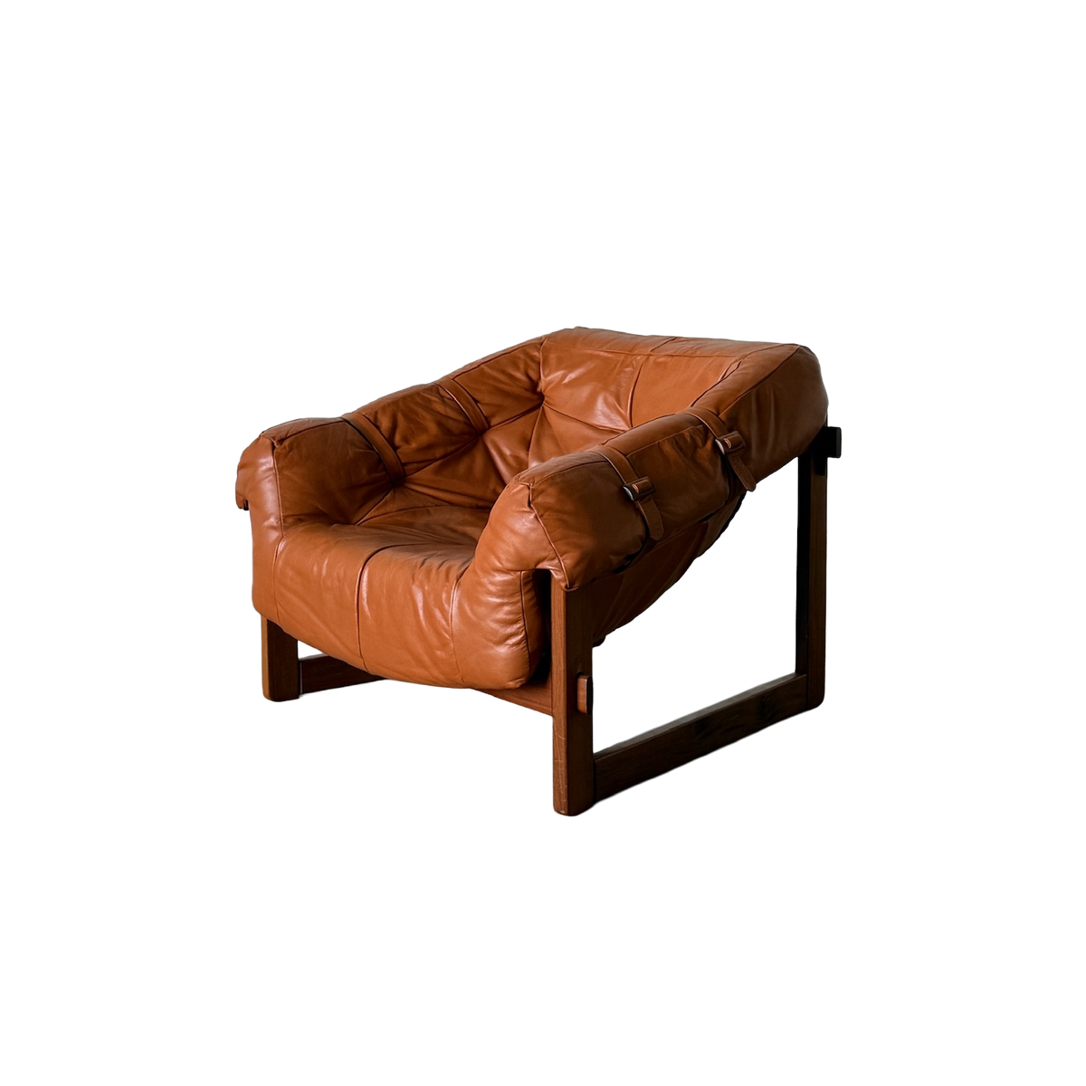 MP-91 caramel leather armchair