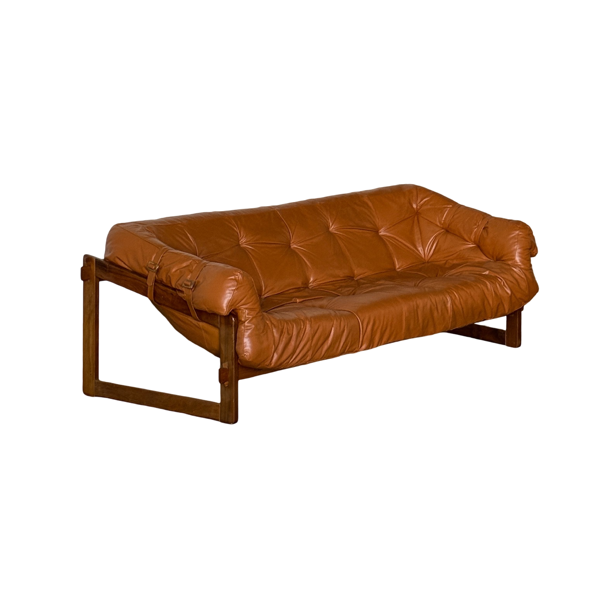 MP-91 caramel leather sofa