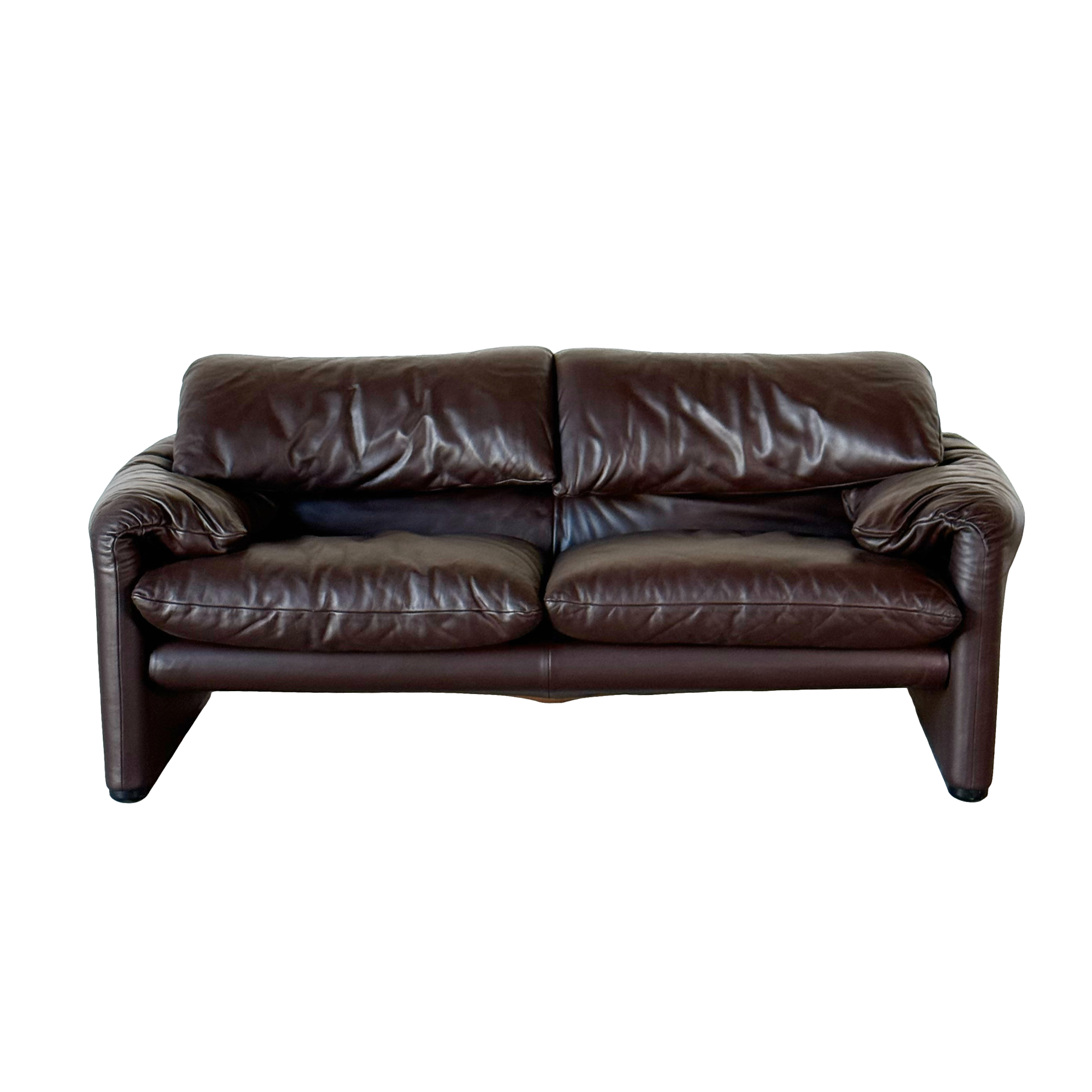 MARALUNGA brown leather sofa