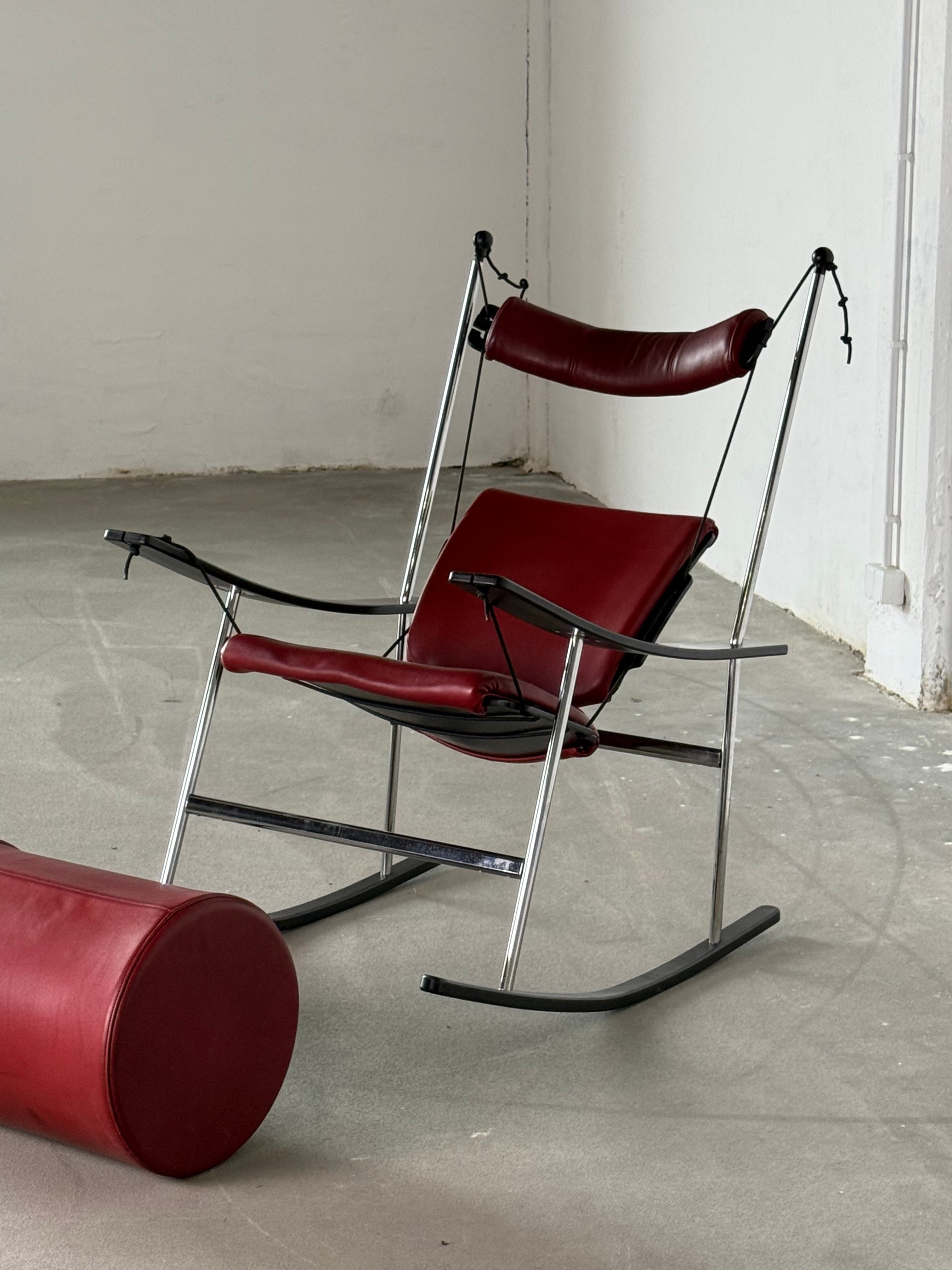 REFLEX Peter Opsvik burgundy rocking chair