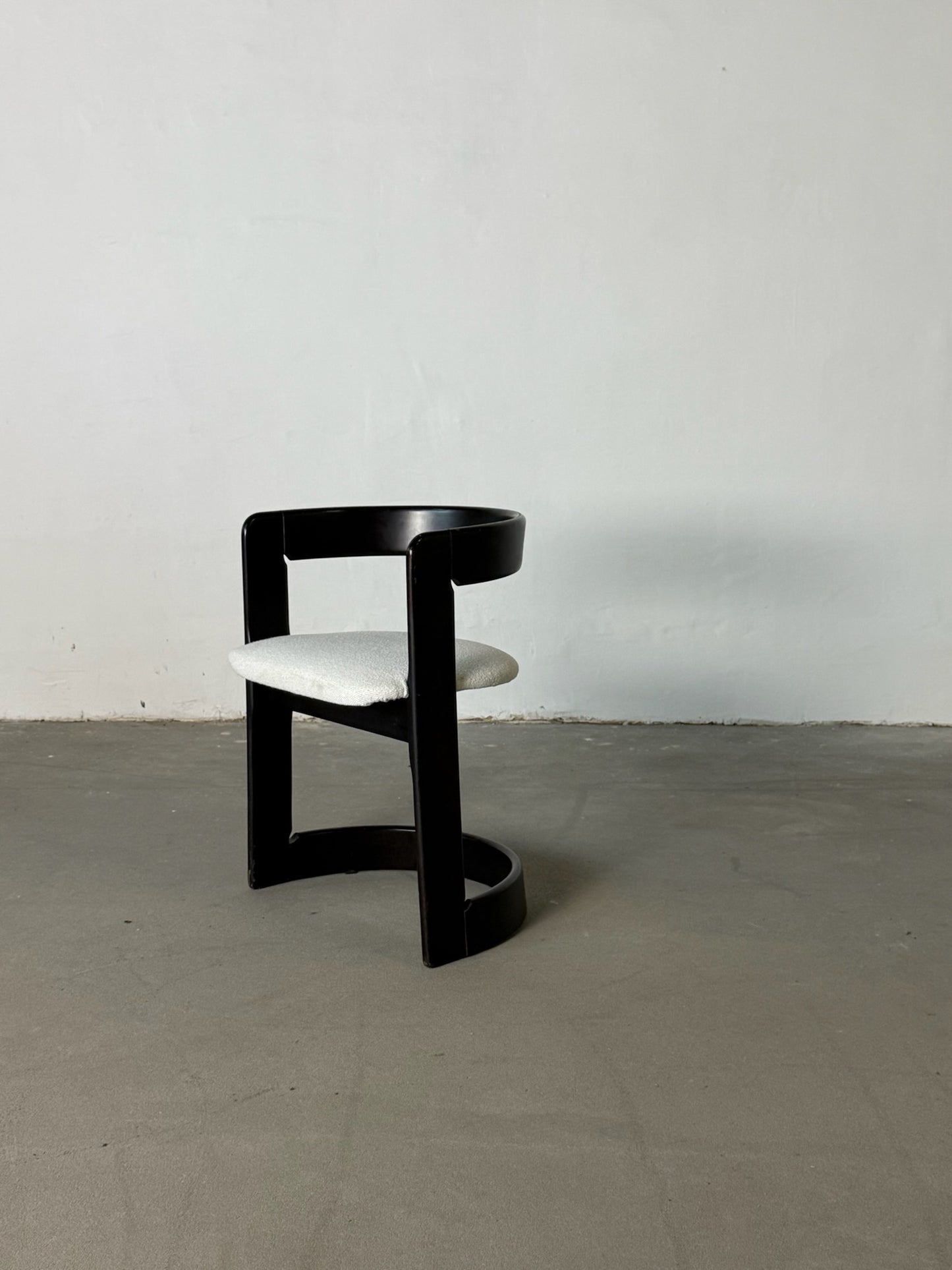 Space Age wooden dining chairs