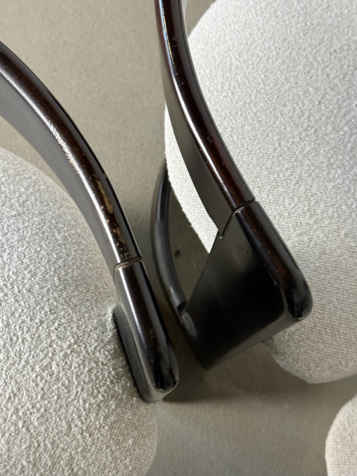 Space Age wooden dining chairs